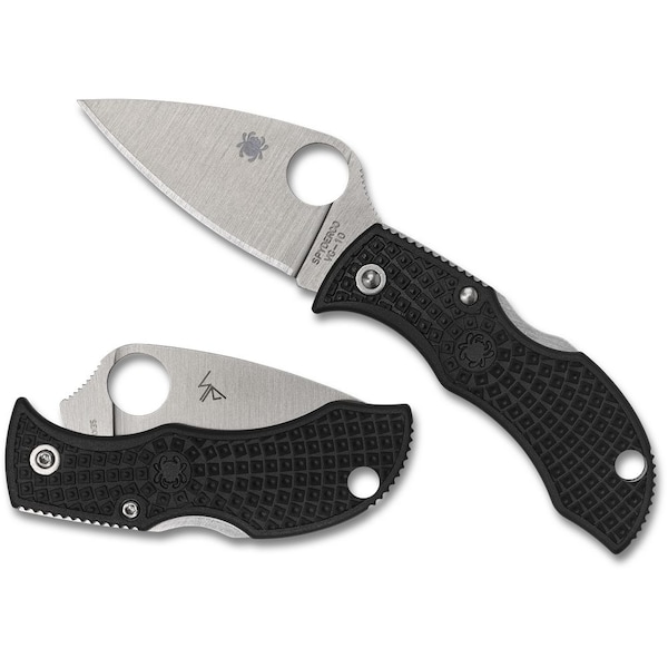 Spyderco 2024 Spyderco Reveal 13 Manbug Black Lightweight Leaf, Plain Edge SPY-MBKLFP - main